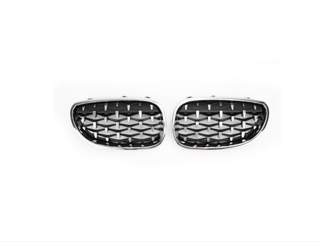 BMW 5 SERISI E60 2004-2009 IÇIN UYUMLU DIAMOND PANJUR (BÖBREK) KROM ÇERÇEVE